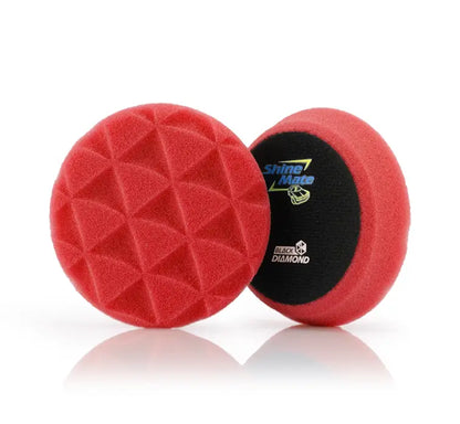 ShineMate Red Foam Pad 3" - Finishing (4" Face)