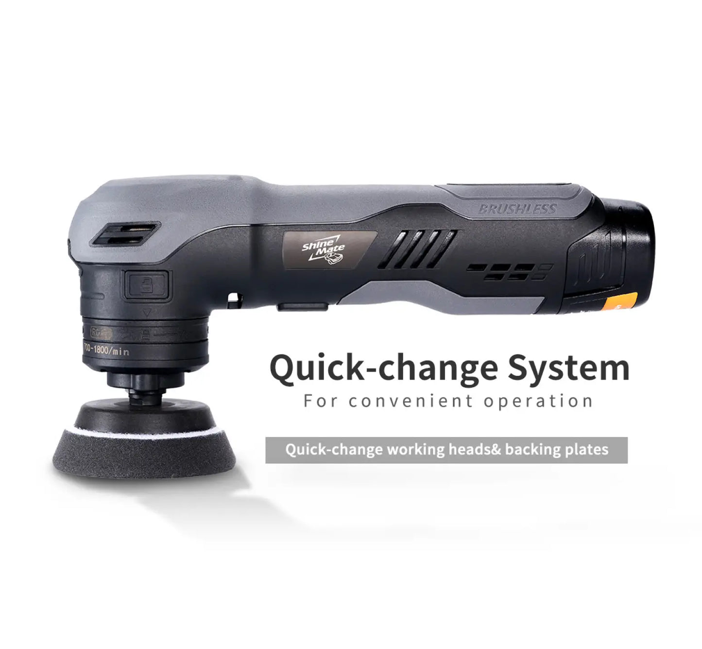 Shinemate EB210 Mini Polisher Kit Multi-Function Cordless Detailing Kit