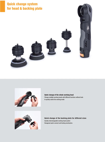 Shinemate EB210 Mini Polisher Kit Multi-Function Cordless Detailing Kit